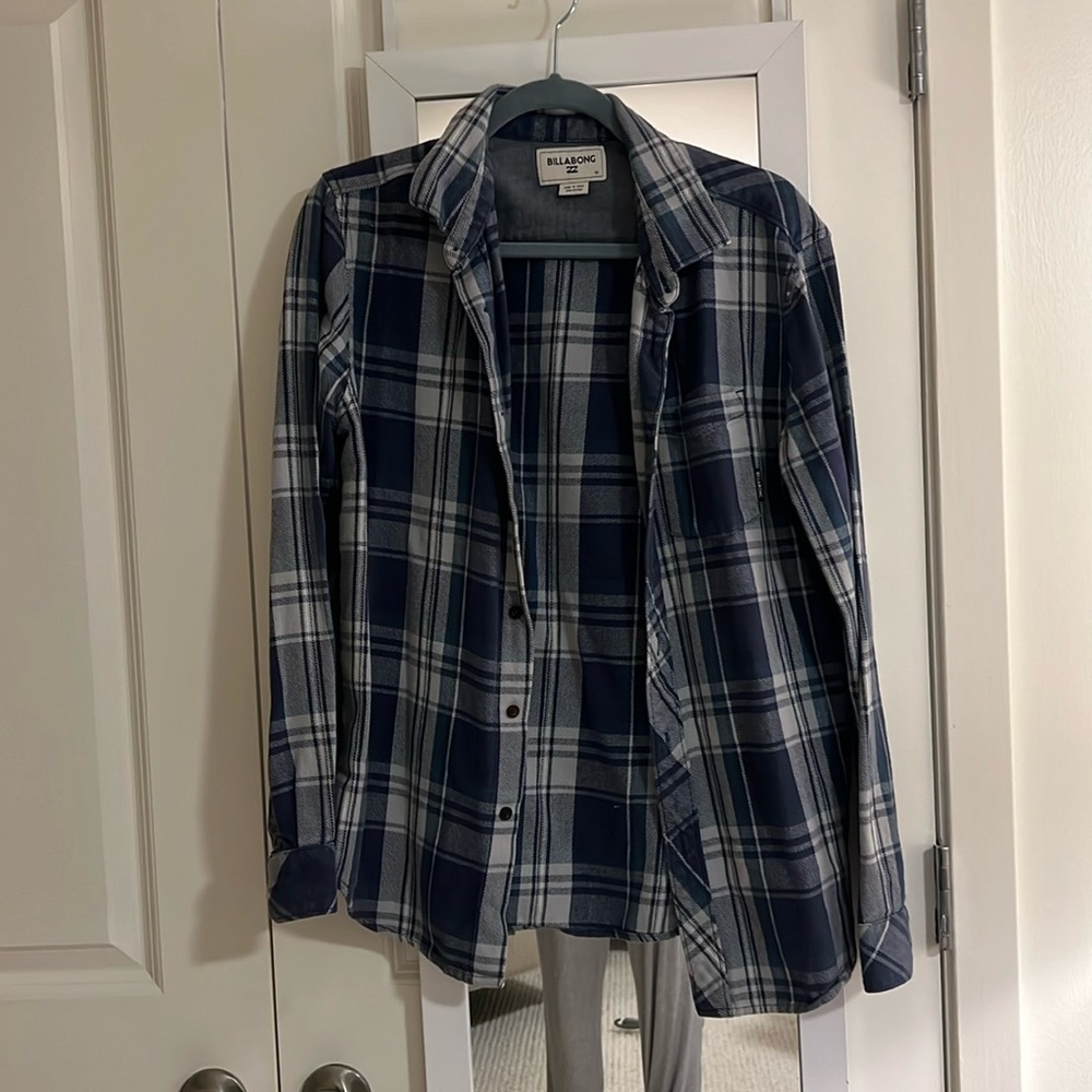 flannel button down